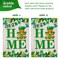 G128 Combo Pack: Garden Flag Stand Black 36 in x 16 in & Garden Flag Home St. Patrick's Day Decoration Gnome with Green Heart 12"x18" Double-Sided Blockout Fabric